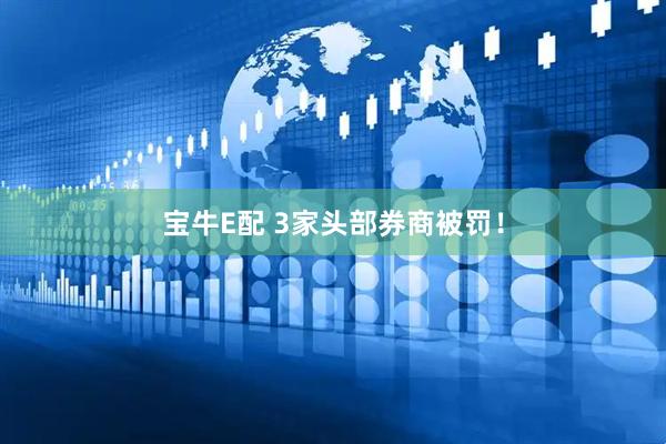 宝牛E配 3家头部券商被罚！